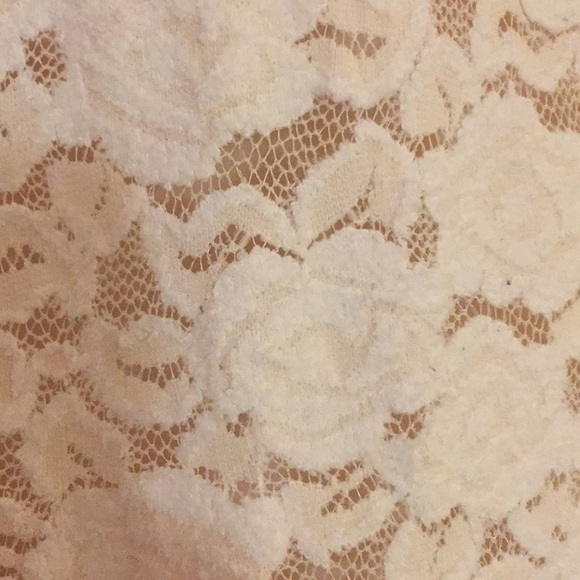 Lace & Net Top Low Scoop Neck​ Stretchy Beach Coverup Travel Resort Summer - Picture 5 of 6